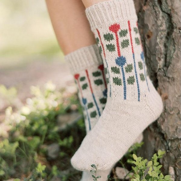 Marja Socks Nalle and Nordic Wool 1 rs