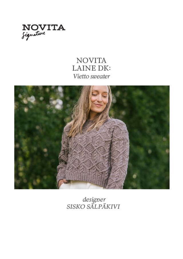Novita Signature A4 Sisko Sälpäkivi Vietto EN