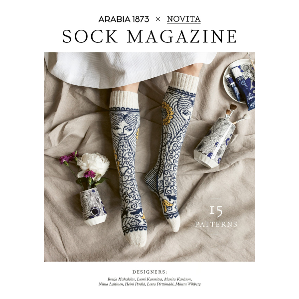 arabia x novita cover sock magazine wzory dziewiarskie na skarpety woolloop