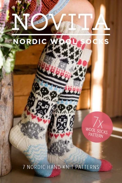 novita nordic wool socks cover