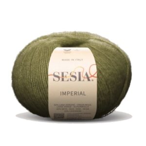 oliwkowa wloczka Sesia Imperial merino jedwab kaszmir 5898