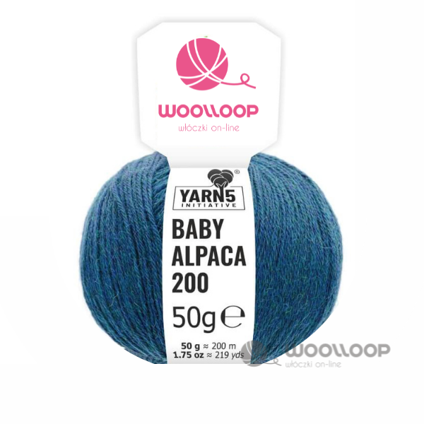 produkt Woolloop Yarns baby alpaca fingering glebia oceanu