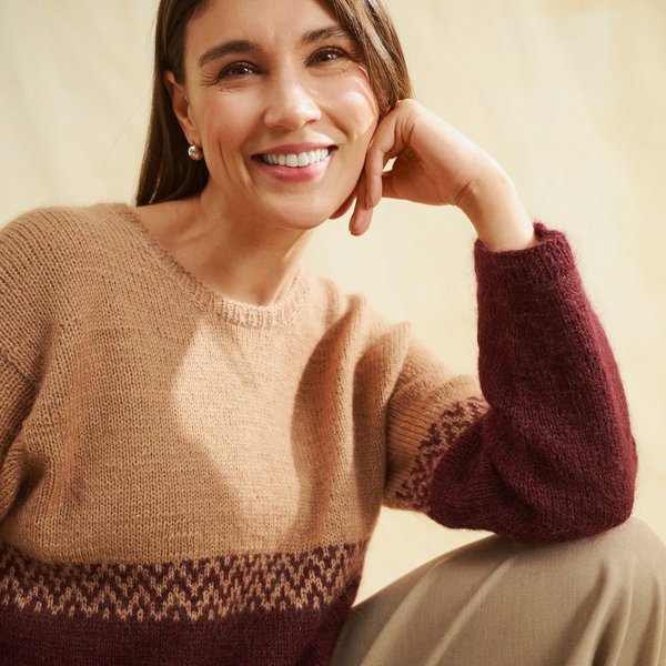 sweter zakard wloczka Laine Novita DK sweter zakard wloczka Laine Novita DK