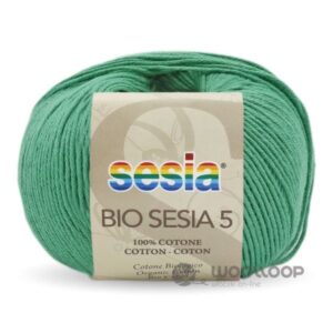 wloczka bio sesia 5 szmaragdowa zielen 2524