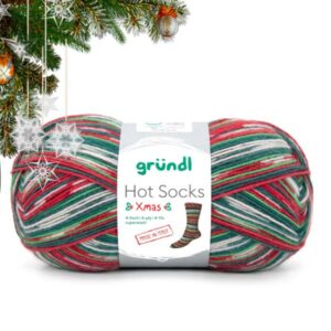 wloczka boze narodzenie XMAS Hot Socks 4 ply grundl 600x600