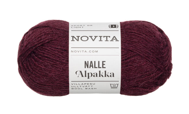 Nalle Alpakka 5481 – Dzika Aronia (burgundowy)