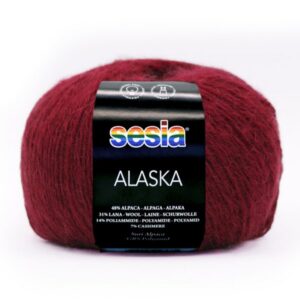 wloczka sesia ALASKA kaszmir 4731 brugundowy woolloop