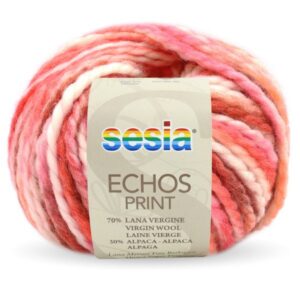 wloczka sesia echos print 4390 czerwienie woolloop