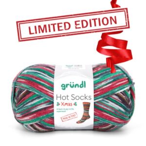 wloczka swiateczna skarpetkowa hot socks xmas 4ply gruendl woolloop
