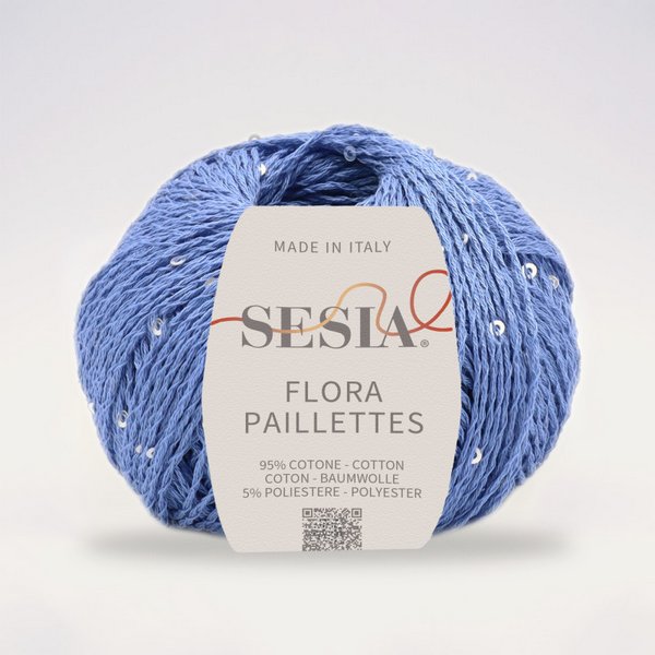 Flora Pailettes 0470 – Lawendowy błękit