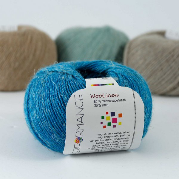 Woolinen 125 lazurowy
