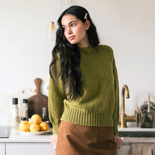 zielony sweter wloczka nallle alpakka novita sklep woolloop zielony sweter wloczka nallle alpakka novita sklep woolloop